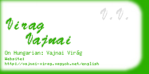virag vajnai business card